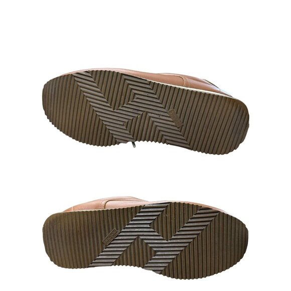 Hermes Women SIZE EU 37 US 6.5 Quick Sneakers Low Shoes Flat Leather Orange - Picture 8 of 12